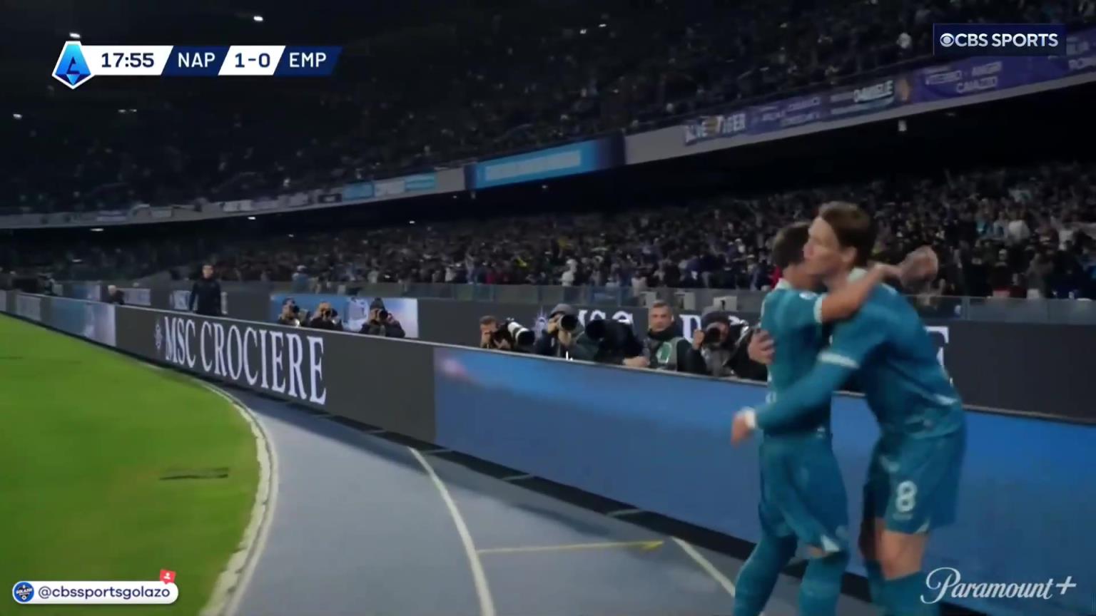 完美進球！麥克托米奈中場帶球一條龍外圍勁射破門！