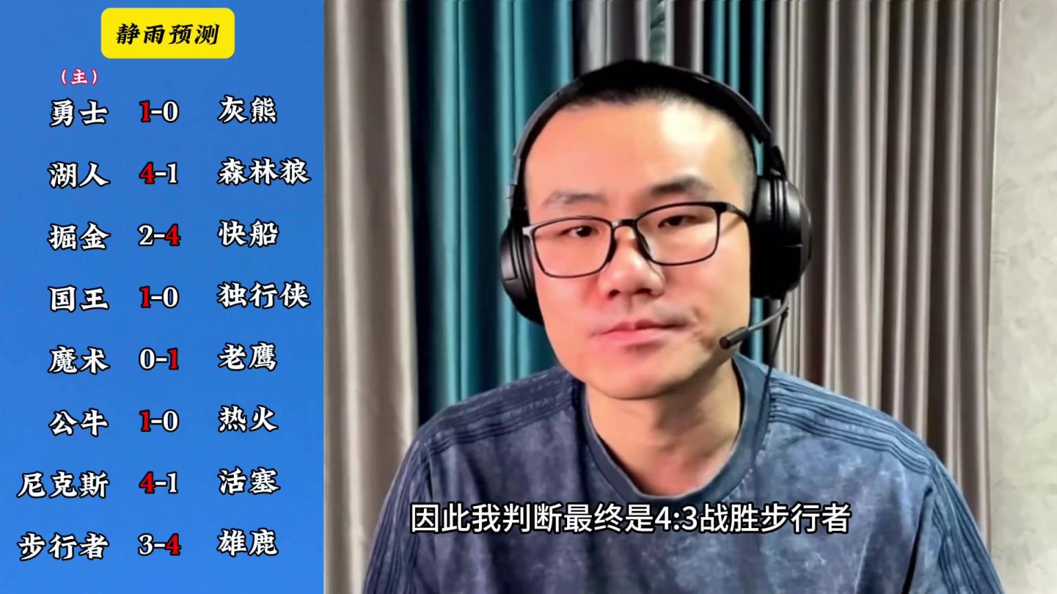 你同意嗎？靜雨對東西部季后賽球隊(duì)的預(yù)測：勇贏熊 湖船尼鹿晉級